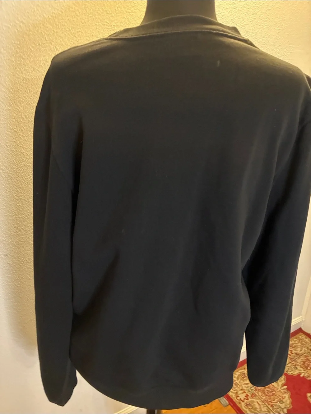 Paul Smith Black Crewneck Sweater/sweatshirt with Multicolor Zebra Emblem Sz XL